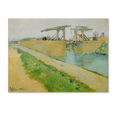 Van Gogh 'The Langlois Bridge' Canvas Art,14x19